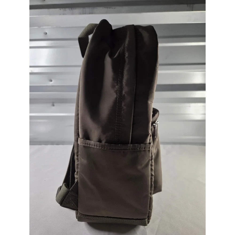 Wild Fable Green Puffer Backpack Recycled Polyester Front Pocket NWT
